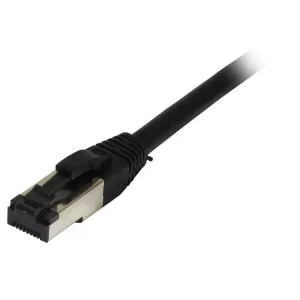 Patchkabel RJ45, CAT8.1 2000Mhz, 5m, schwarz, S-STP(S/FTP), TPE/LSZH(SuperFlex), AWG26, Synergy 21