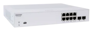 CommScope Ruckus PoE Switch Full Managed Layer2 10 Port • 8x 1 GbE • 2x 1/10G SFP • 124W PoE Budget • ICX8100-08P
