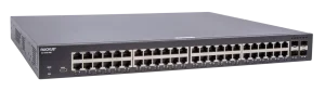 CommScope Ruckus Switch Full Managed Layer2 52 Port • 48x 1 GbE • 4x 10G SFP+ • Advanced Layer 2 • PoE Budget 740 W • ICX8100-48P