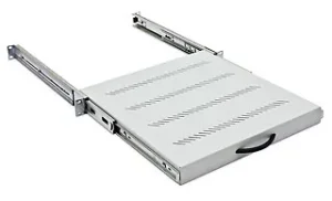 Triton 19" zbh. Zwischenboden, 650mm, ausziehbar, Lichtgrau, Vollauszug,