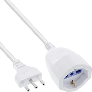 InLine® Strom-Verlängerung Schutzkontakt ITALIEN Stecker L / Buchse F, 5m