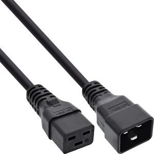 InLine® Kaltgeräteverlängerung 16A, C19 auf C20, 7,5m
