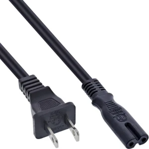 InLine® Netzkabel, Netzstecker Japan auf Euro 8 C7 Stecker, schwarz, 1,8m