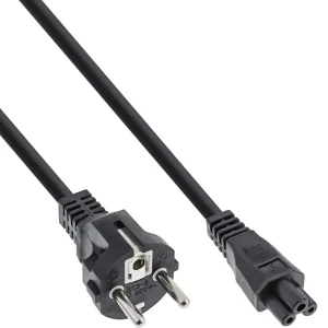 InLine® Netzkabel für Notebook, 3pol C5 Kupplung, schwarz, 5m