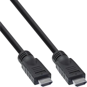 InLine® HDMI Kabel, HDMI-High Speed, Stecker / Stecker, schwarz, 15m