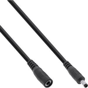 InLine® Verlängerungskabel, DC Stecker 4,0x1,7mm, schwarz, 3m