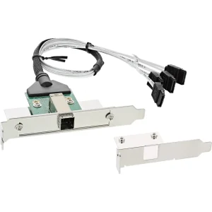 InLine® SAS HD Slotblech PCI + 50p Centr., mit Kabel, ext. SFF-8644 auf int. 4x