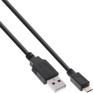 InLine® Micro-USB 2.0 Kabel, Schnellladekab., USB-A ST/Micro-B ST, schwarz, 1,5m
