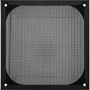 InLine® Lüftergitter, Aluminium Filter, 140x140mm, schwarz