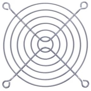 InLine® Lüftergitter Metall, verchromt, 92x92mm