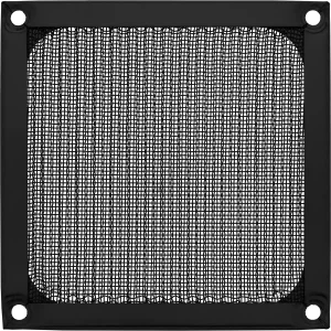 InLine® Lüftergitter, Aluminium Filter, 92x92mm, schwarz