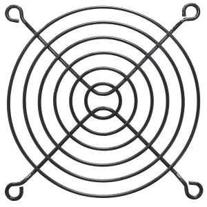 InLine® Lüftergitter Metall, schwarz, 92x92mm