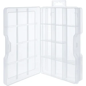 InLine® Kleinteilebox, 11 Fächer, Abmessungen: 194x130x35mm, transparent