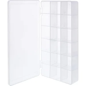 InLine® Kleinteilebox, 18 Fächer, Abmessungen: 213x114x35mm, transparent