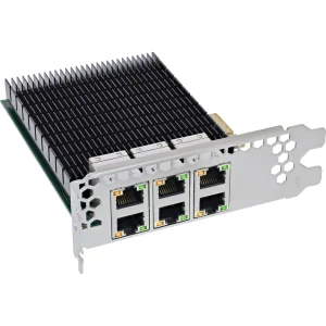 InLine® 6-fach Gigabit Netzwerkkarte, 6x RJ45 1 Gb/s, PCIe x4