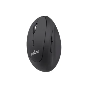 Perixx PERIMICE-719L, kleine ergonomische Maus, Linkshänder, schnurlos, schwarz