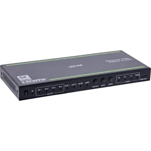 InLine® HDMI Switch, 4-fach, 48Gb/s, 8K@60Hz, mit Audio-Auskopplung