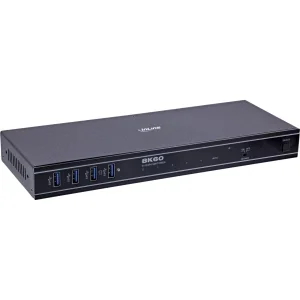 InLine® KVM Switch, 4-fach, HDMI, 8K@60Hz, USB 3.2, mit IR & RS-232