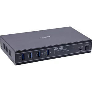 InLine® KVM Switch, 2-fach, HDMI & USB-C, 4K60Hz, Umschalter