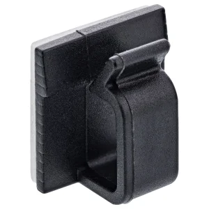 100er Pack InLine® Kabelmanager Klebesockel XL, Nylon, 3M-Klebepad, schwarz