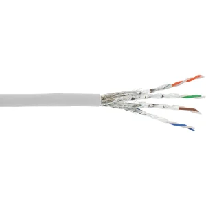 InLine® Patchkab., S/FTP (PiMf), Cat.6A, 500MHz, halogenfrei, Kupfer, weiß, 100m
