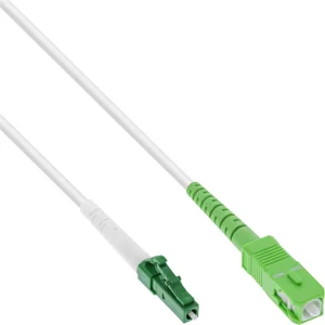 InLine® LWL Simplex Kabel, FTTH, LC/APC 8° zu SC/APC 8°, 9/125µm, OS2, 10m