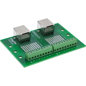 InLine® Terminalblock, 2x RJ45 Buchse, gerade, für Hutschiene