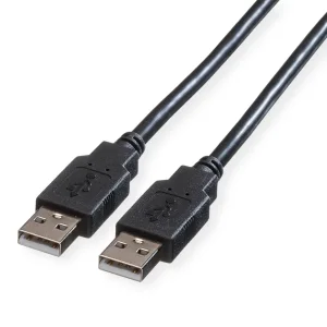 ROLINE USB 2.0 Kabel, Typ A-A, schwarz, 3 m