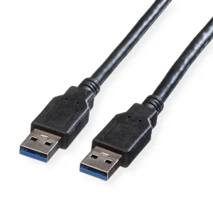 ROLINE USB 3.2 Gen 1 Kabel, Typ A-A, schwarz, 1,8 m