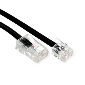 Telefonkabel RJ11 (6P2C) - RJ45 (8P2C), schwarz, 3 m