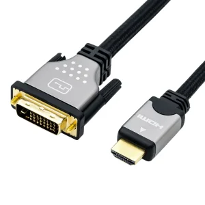 ROLINE Monitorkabel DVI (24+1) - HDMI, ST/ST, schwarz / silber, 5 m