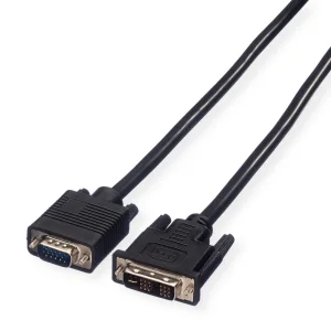 VALUE DVI-VGA Kabel, DVI (12+5) ST - VGA ST, 5 m