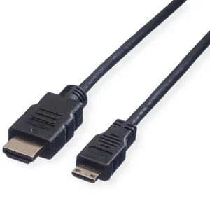 VALUE HDMI High Speed Kabel mit Ethernet, HDMI ST - Mini HDMI ST, 2 m