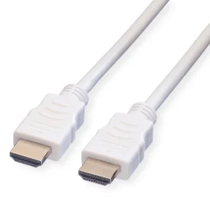 VALUE HDMI High Speed Kabel mit Ethernet, weiß, 10 m