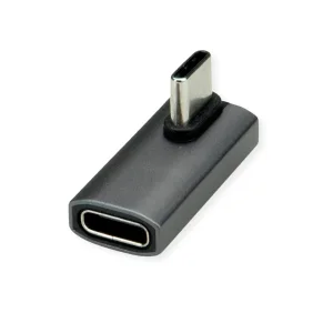 ROLINE USB4 Gen 3x2 Adapter Typ C ST/BU, Aluminium, 90°, gedreht, silberfarben