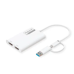 ROLINE Multi-DisplayLink Adapter USB Typ A+C - 2x HDMI, Multi-Stream 4K