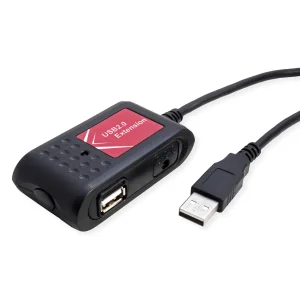 VALUE USB 2.0 Verlängerung, 2fach, schwarz, 5 m