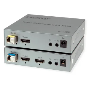 ROLINE KVM Verlängerung über LWL, HDMI 4K, USB, 20 km
