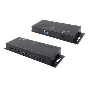 EXSYS EX-1188HMS-3 7 Ports USB 3.2 Gen1 Metall HUB mit 15KV ESD Überspannungs-Schutz