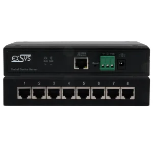 EXSYS EX-61008 Serial Device Server 8 x Seriell RS-232/422/485