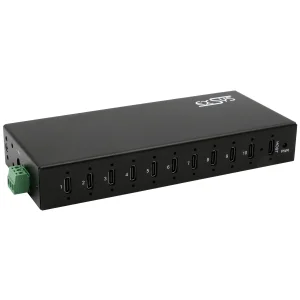 EXSYS EX-12277HMS 10-Port USB 3.2 Gen 2 Metall HUB, mit 10x C-Anschlüsse