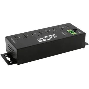 EXSYS EX-1537HMVS Managed 7-Port USB-C 3.2 Gen 1 Metall HUB mit 15KV EDS Überspannungsschutz