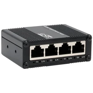 EXSYS EX-62021 5-Port Industrial Gigabit Micro Switch, unmanaged, USB-C Stromversorgung
