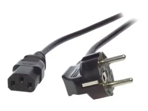 EFB Netzkabel auf C13 90Grad 3m schwarz