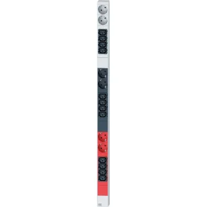 BACHMANN IT PDU ALU 0HE 12x C13 6x Schutzkontakt 3x 16A CEE rot