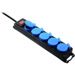 BACHMANN Verteilersteckdose 5x CEE7/3, IP44, 4,5m