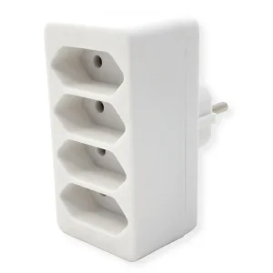 BACHMANN Multistecker 4xEuro, weiß 4x2,5A/230V