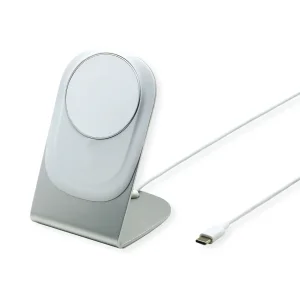 ROLINE Magnet-Induktions-Ladegerät mit Standfuß für Mobilgeräte, 15W