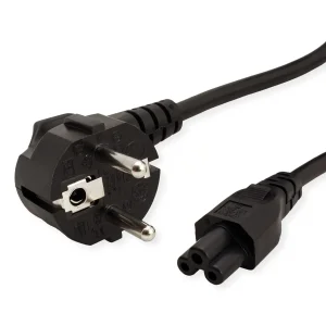 VALUE Netzkabel, 3pol. Notebook-Buchse, schwarz, 3 m