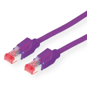 DÄTWYLER Patchkabel Cat.6 (Class E) S/FTP, CU 7702 flex LSOH, Hirose TM21, violett, 1 m